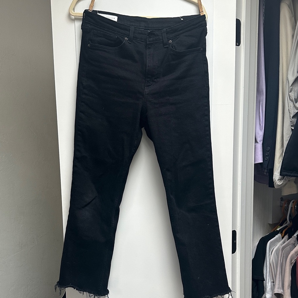 Zara Black Denim Trousers